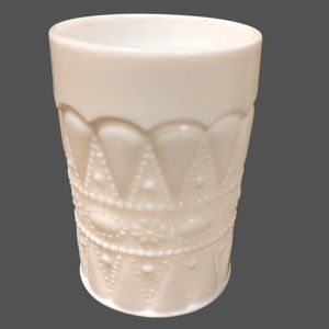 Milk Glass Kemple Lace & Dewdrop Glass